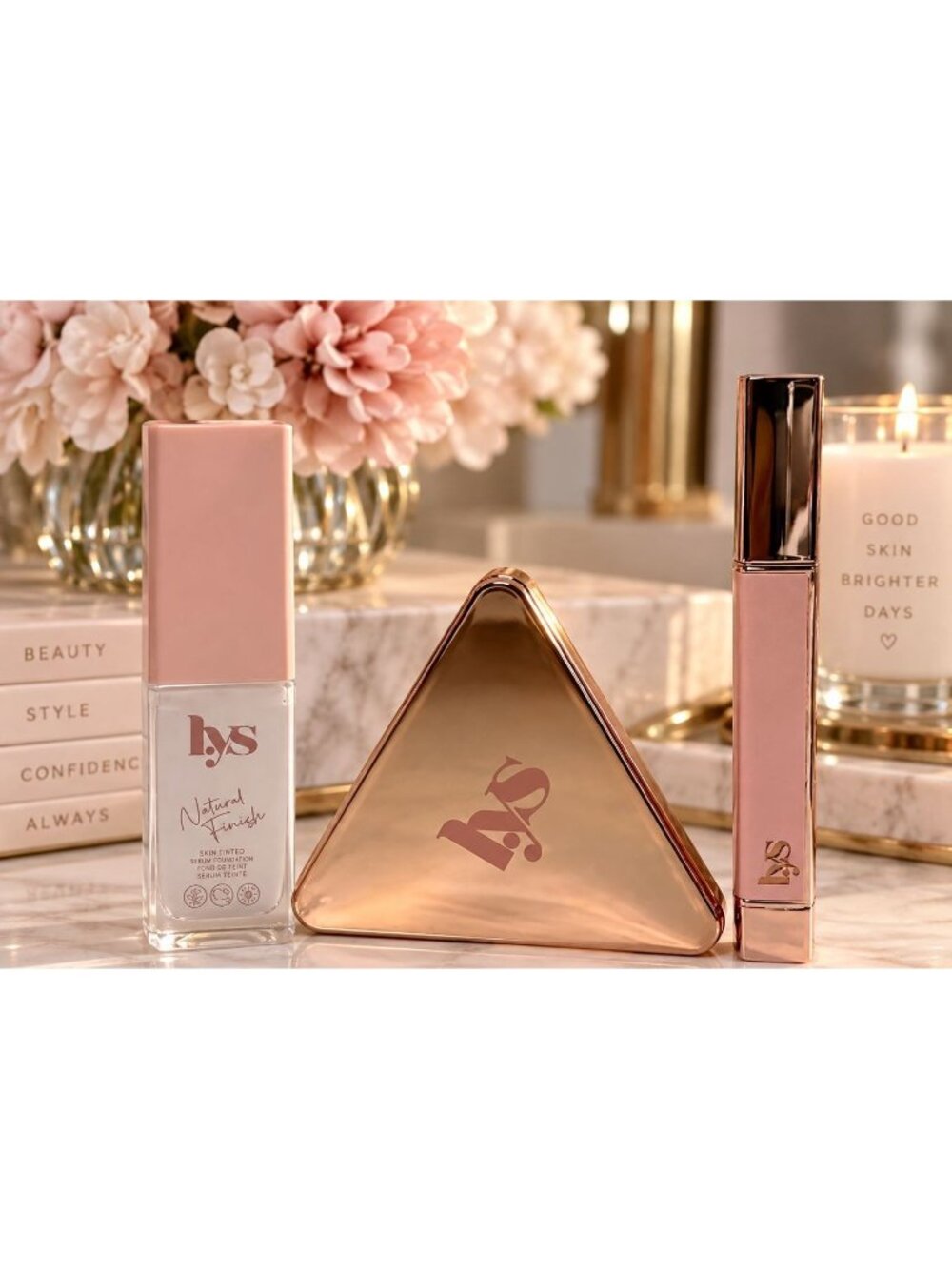 LYS Beauty Skin Loyalty Setting Spray Triple Fix Powder Truthful Lip Balm Set